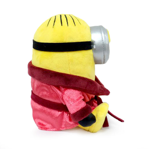 Minions: The Rise of Gru red robe Stuart Phunny plush toy showing soft fabric and detailed character design.