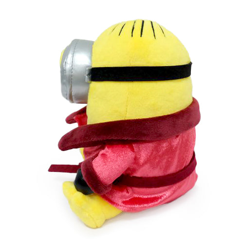 Minions The Rise of Gru Red Robe Stuart Phunny plush toy, soft and cuddly character from the Minions movie series.