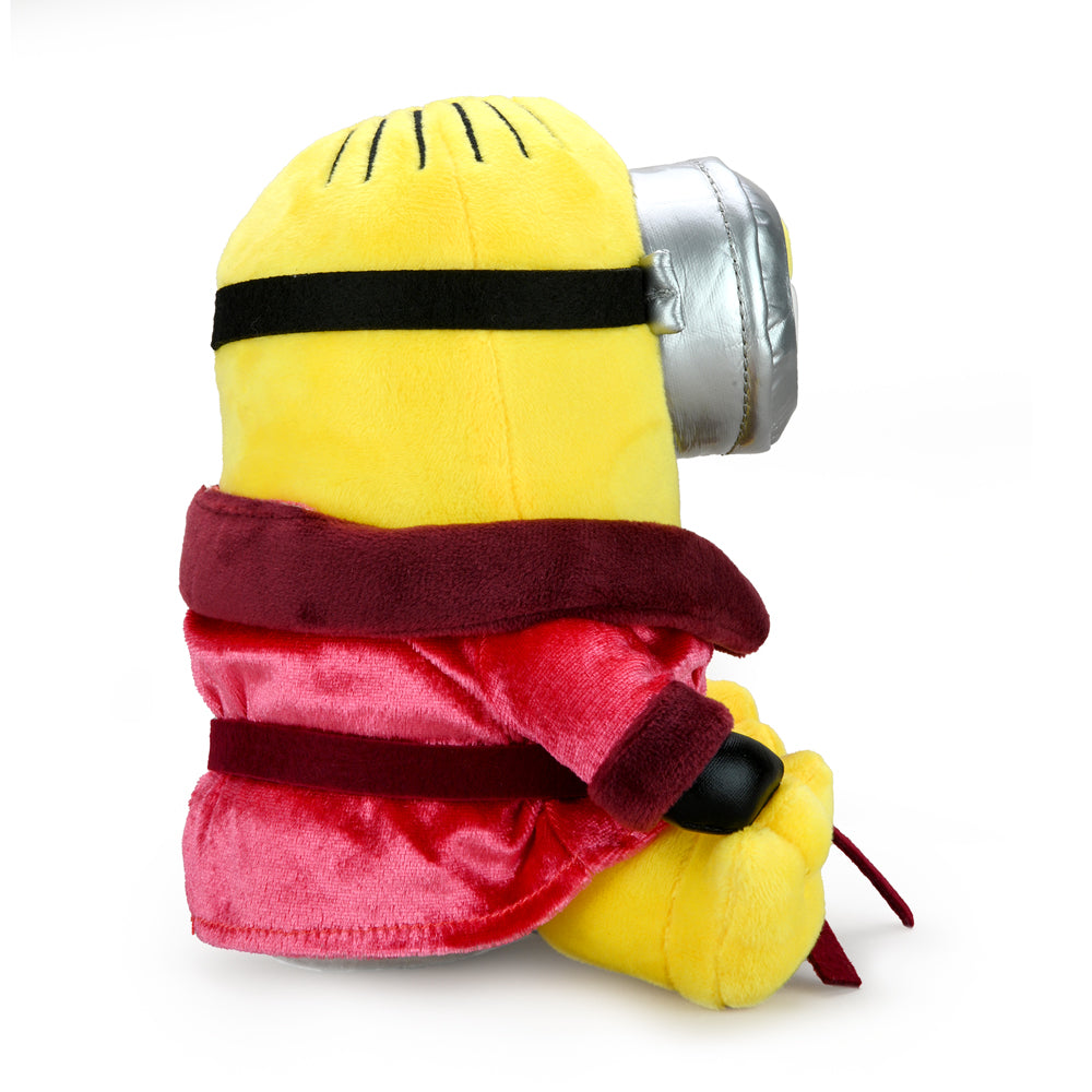 Minions The Rise of Gru red robe Stuart Phunny plush toy, soft character plush from the Minions movie collection.
