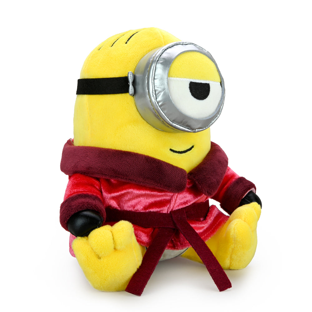 Minions: The Rise of Gru Red Robe Stuart Phunny Plush toy showing soft fabric and detailed red robe costume.