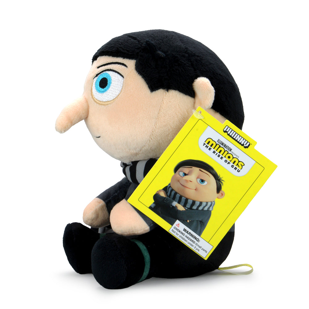 Soft Minions: The Rise of Gru Young Gru Phunny plush toy, featuring a cute plush depiction of Young Gru from the Minions movie.