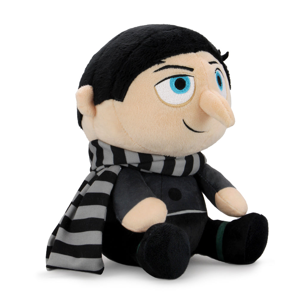 Young Gru Phunny plush from Minions: The Rise of Gru featuring soft fabric and detailed character design, perfect for fans.
