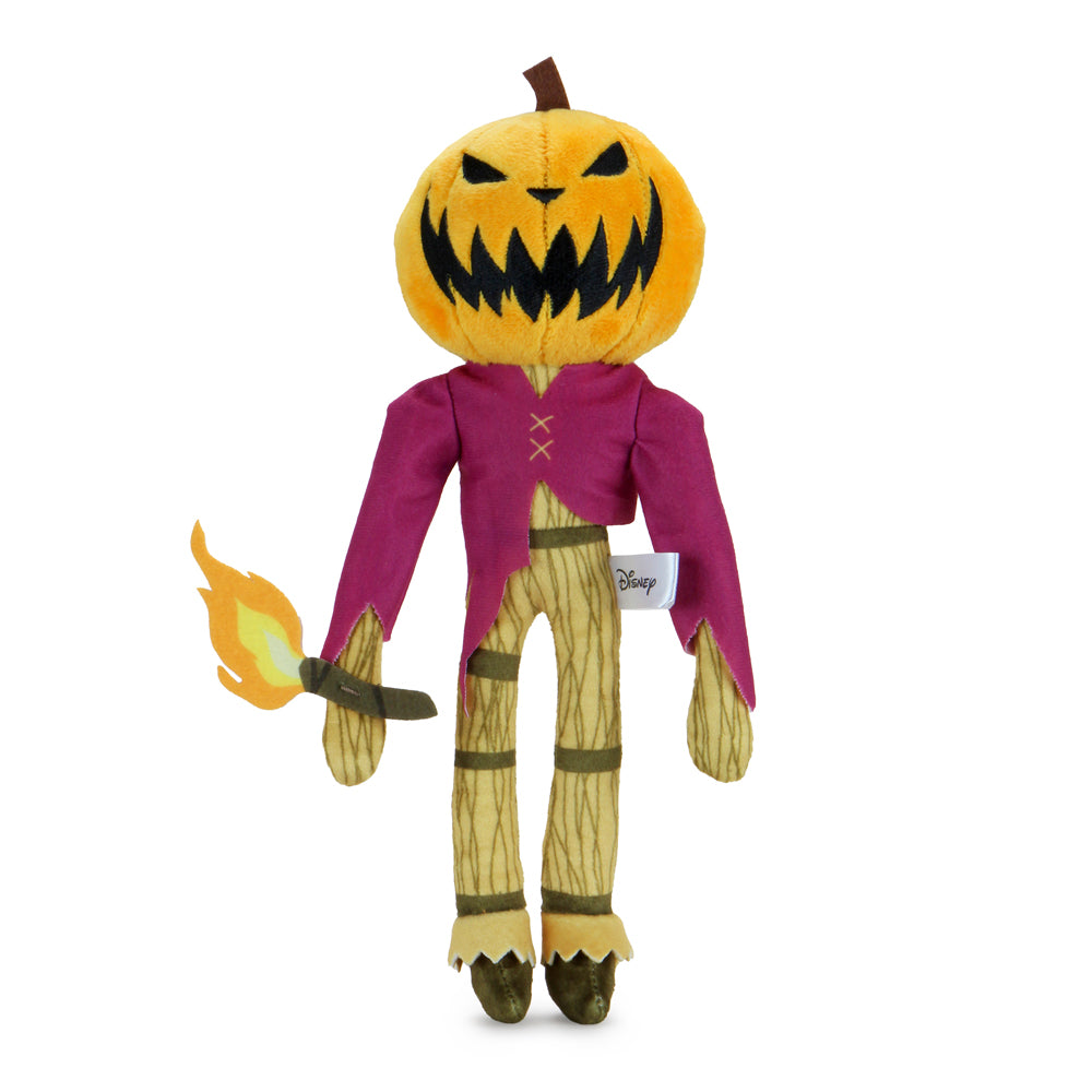 Disney Nightmare Before Christmas Jack Skellington Pumpkin King Phunny plush, soft fabric character toy with Halloween-themed design.