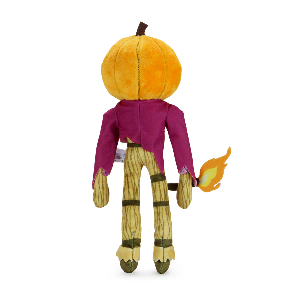 Disney Nightmare Before Christmas Jack Skellington Pumpkin King Phunny plush, soft Halloween-themed plush toy featuring Jack Skellington.
