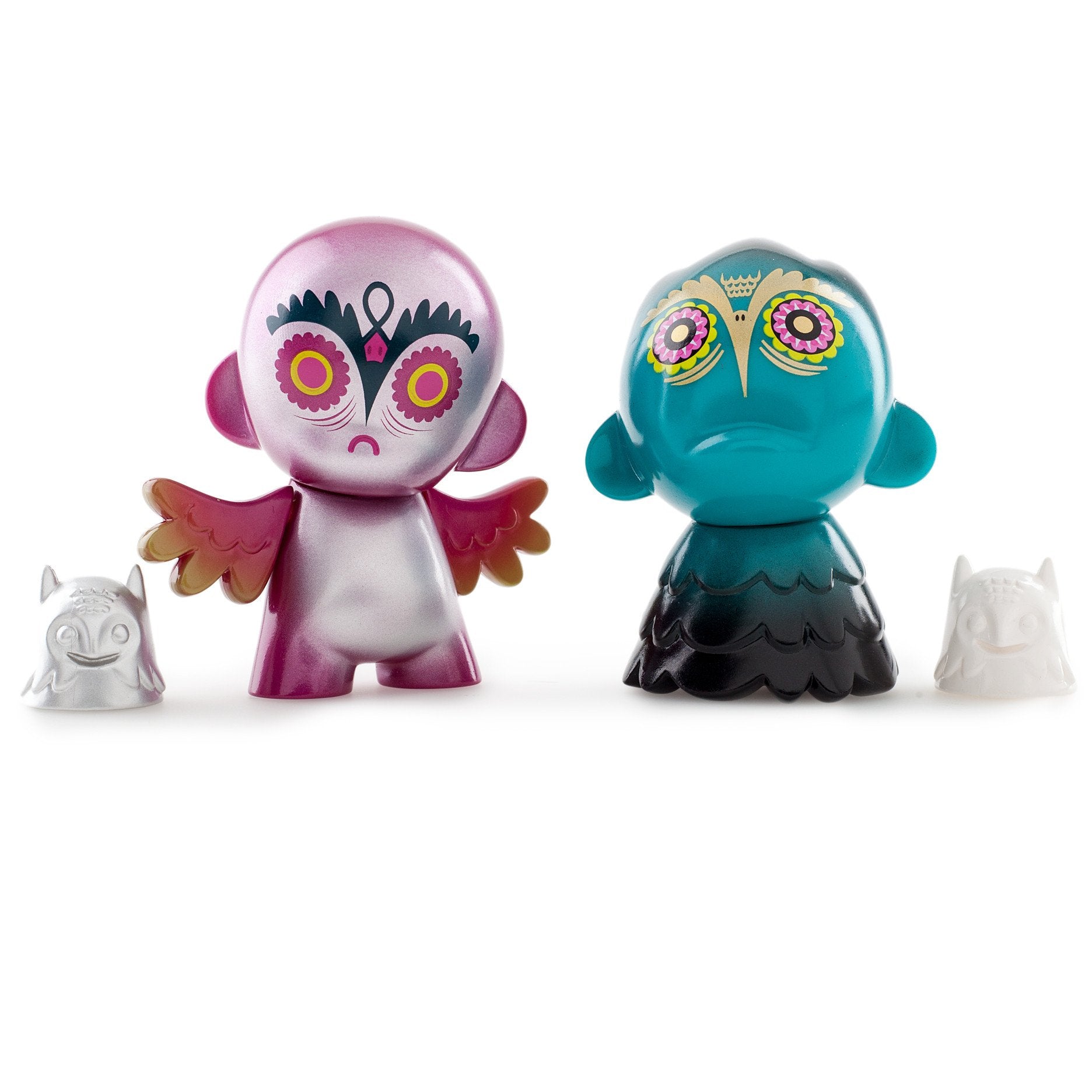 Nightriders 3" blind box art figures by Nathan Jurevicius, vinyl collectible characters with unique designs.