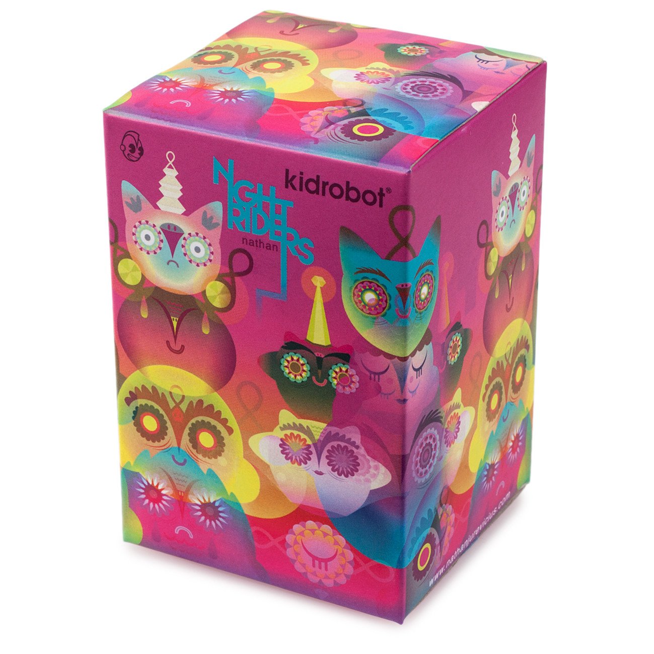 Nightriders 3" Blind Box Figures art toy by Nathan Jurevicius, colorful vinyl figures with unique designs and detailed features.