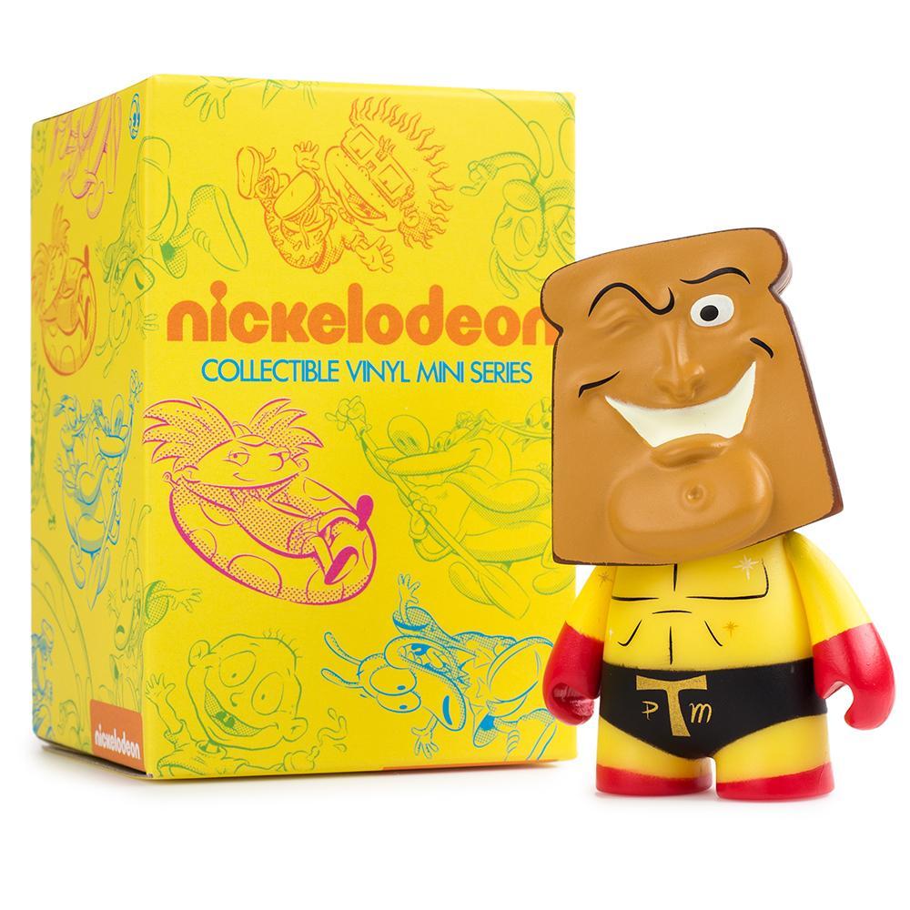 Nickelodeon Powdered Toast Man 3-inch vinyl mini figure from NYCC 2017, showcasing the character's detailed design and vibrant colors.