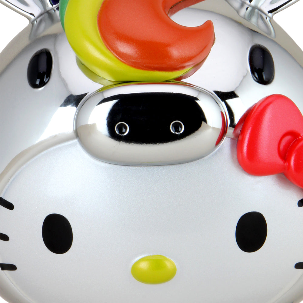 Hello Kitty® Unicorn 8" Vinyl Art Figure - NYCC Exclusive Chrome Edition (PRE-ORDER) - Kidrobot - Designer Art Toys
