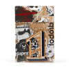 Kidrobot Stitch & Destroy patch featuring unique design, colorful embroidery, and detailed stitching on fabric background.