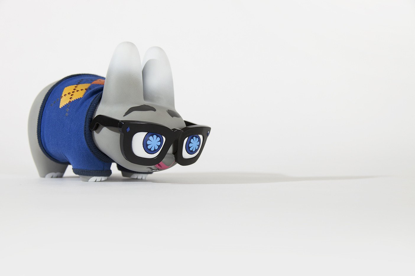 Red edition Pipken Preppy Labbit art figure by Scott Tolleson, vinyl collectible with detailed design and vibrant colors.