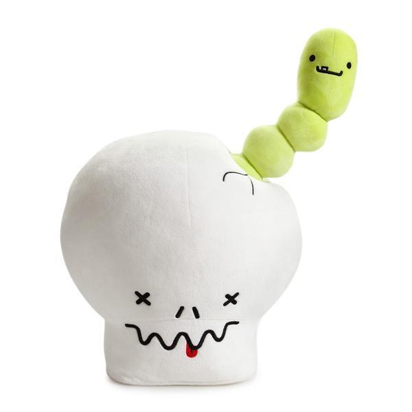 BFFs Love Hurts Bones the Skull & William the Worm Plush - Kidrobot - Designer Art Toys