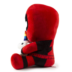 Marvel Deadpool Riding a Unicorn HugMe Vibrating Plush - Kidrobot - Designer Art Toys
