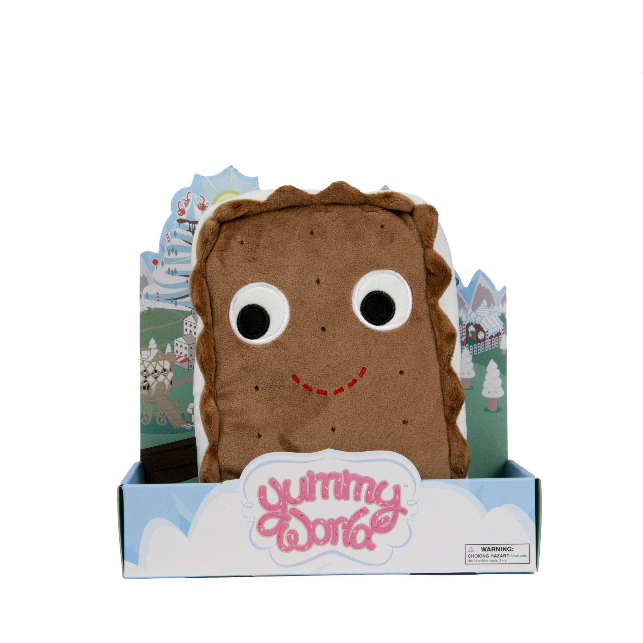 Yummy World 10" Sandy the Ice Cream Sandwich Plush Pillow - Kidrobot - Designer Art Toys