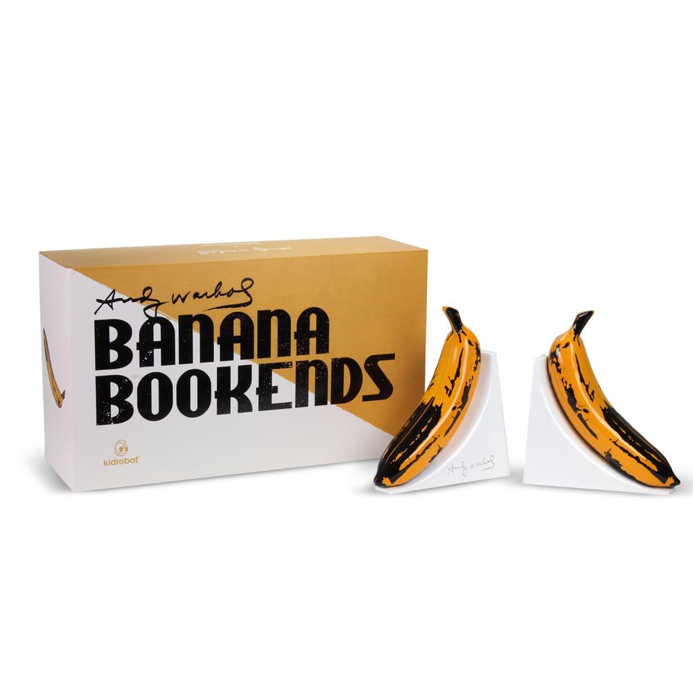 Kidrobot x Andy Warhol Resin Banana Bookends - Yellow Edition - Kidrobot - Designer Art Toys