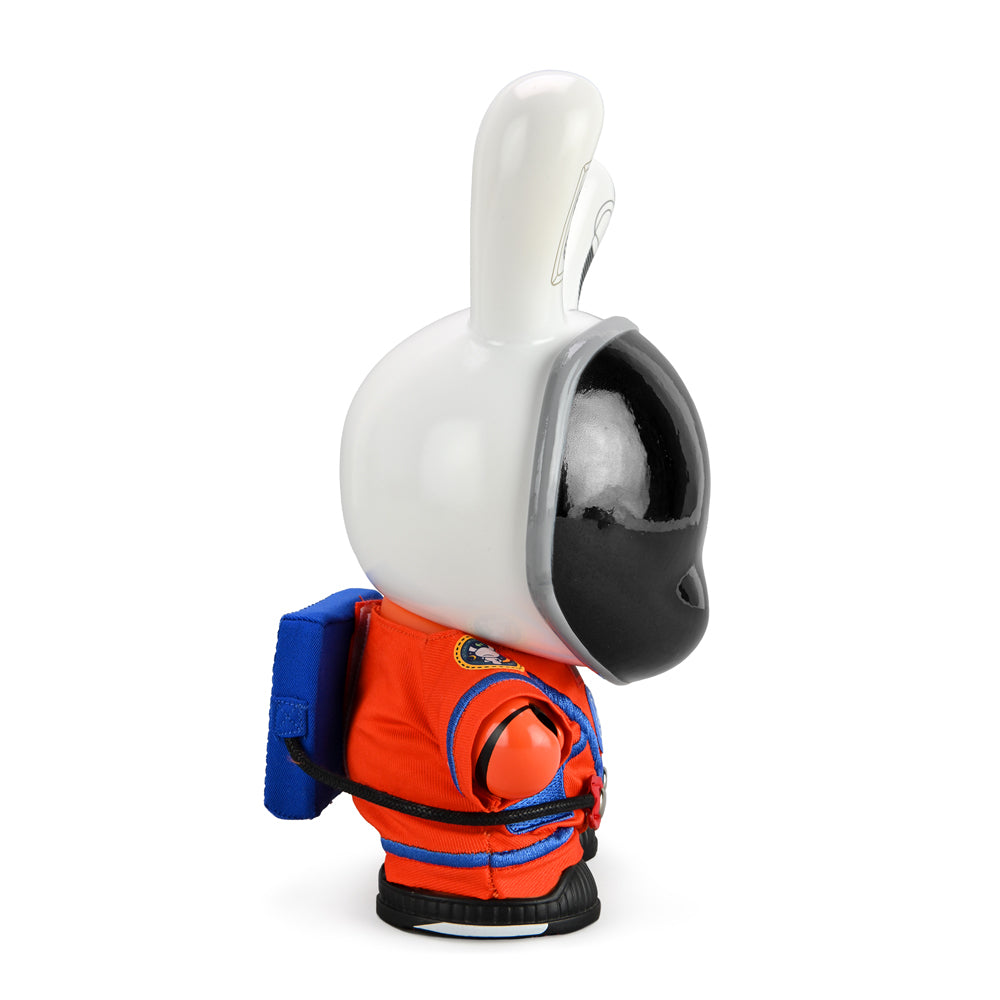 Kidrobot SDCC 2021 The Stars My Destination 8" Astronaut Dunny Con Exclusive Orion Edition vinyl figure on display