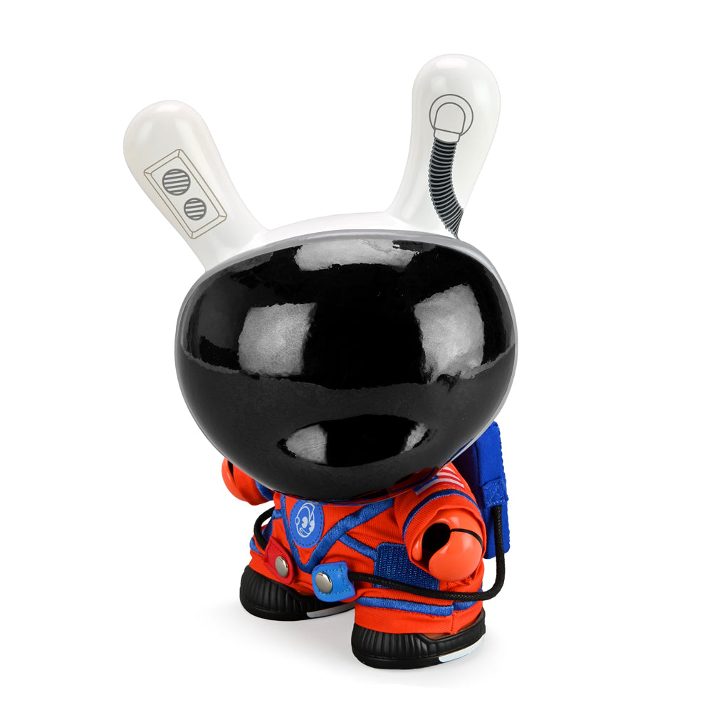 Kidrobot SDCC 2021 Astronaut Dunny vinyl figure, 8-inch Con Exclusive Orion Edition with space-themed astronaut design.