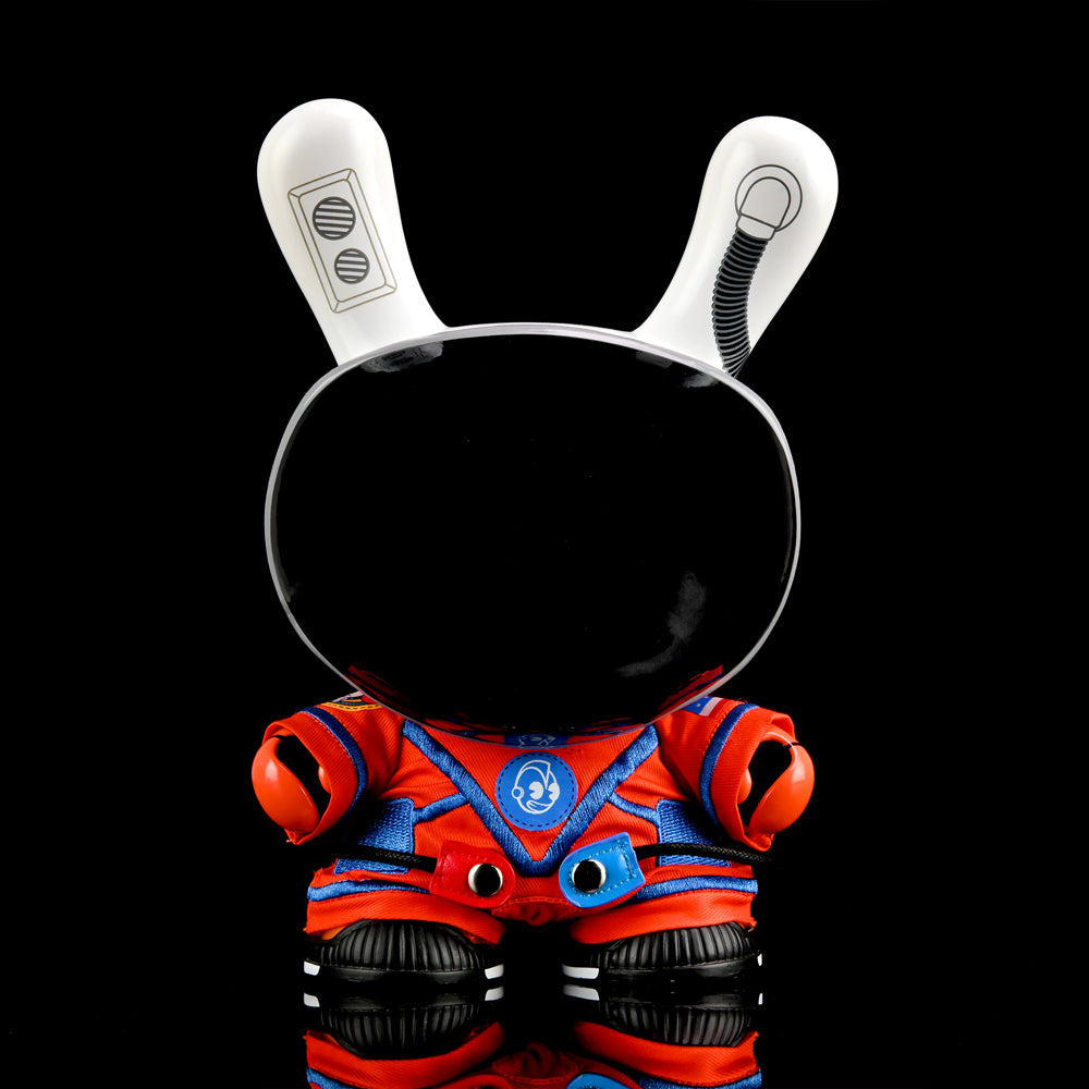 Kidrobot SDCC 2021 Stars My Destination 8-inch Astronaut Dunny, Con Exclusive Orion Edition, vinyl figure with astronaut design.