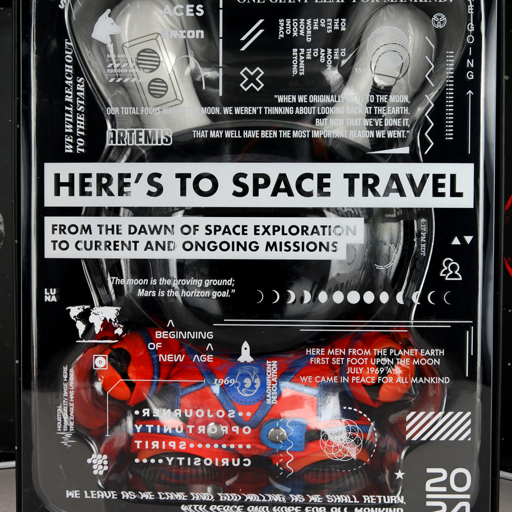 Kidrobot SDCC 2021 Stars My Destination 8" Astronaut Dunny Orion Edition vinyl toy, detailed white astronaut figure with space-themed design