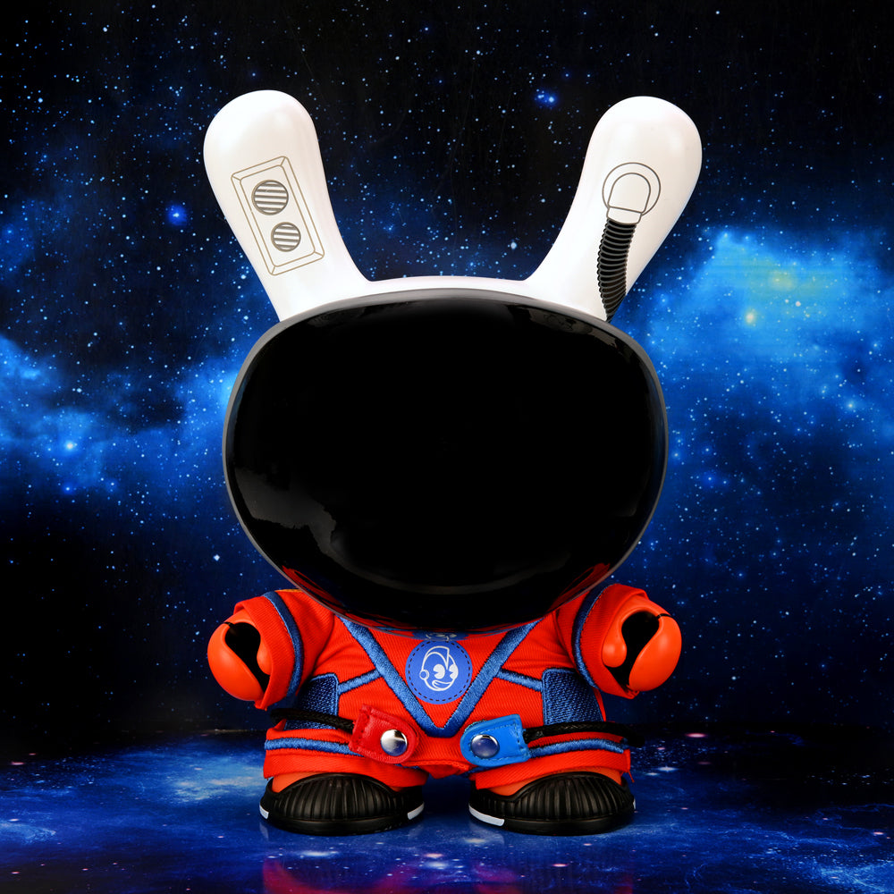 Kidrobot SDCC 2021 The Stars My Destination 8-inch Astronaut Dunny Orion Edition vinyl figure, exclusive collectible toy.