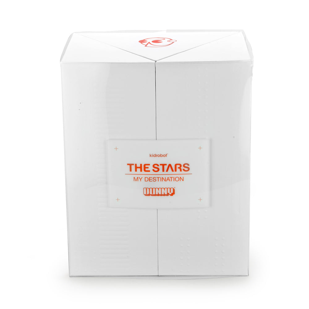 Kidrobot SDCC 2021 The Stars My Destination 8-inch Astronaut Dunny, Con Exclusive Orion Edition, detailed vinyl figure.