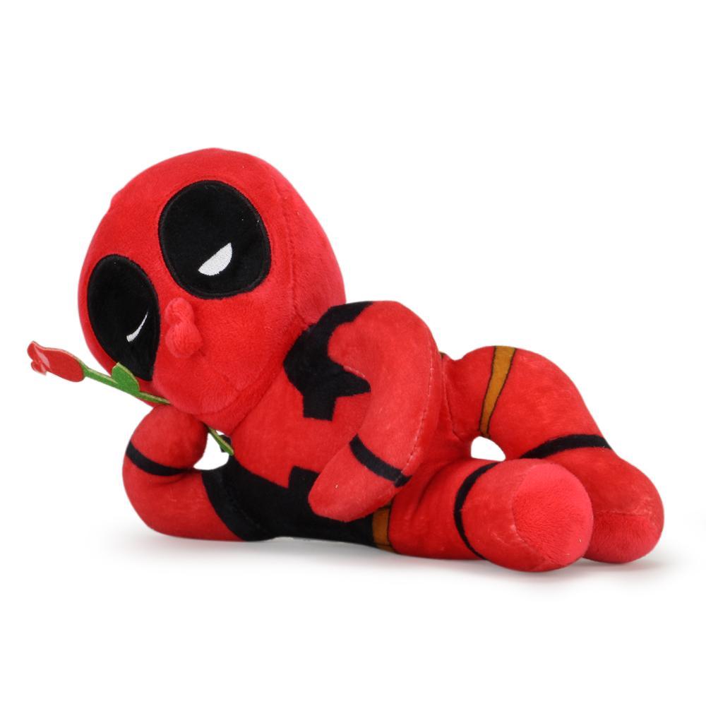 Marvel Deadpool Phunny plush by Kidrobot featuring a playful, soft Deadpool character in a fun, collectible plush toy.