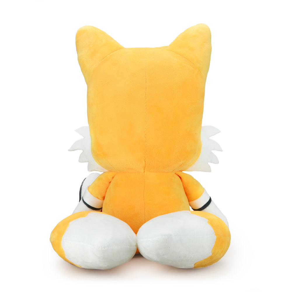Sonic the Hedgehog Tails HugMe Shake plush toy showing Tails with a soft, cuddly design and bright colors from the Sonic the Hedgehog brand.