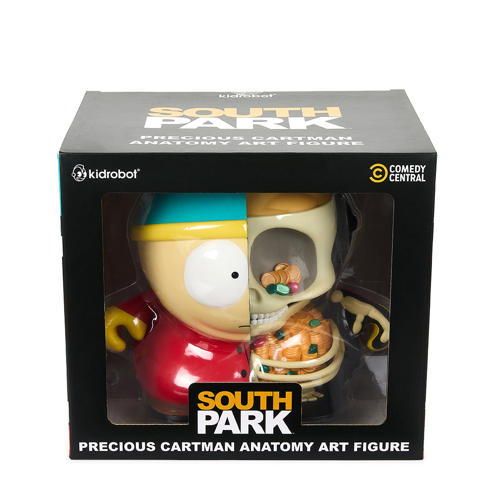 South Park Anatomy Cartman 8-inch vinyl art figure by Kidrobot, featuring detailed design and vibrant colors.