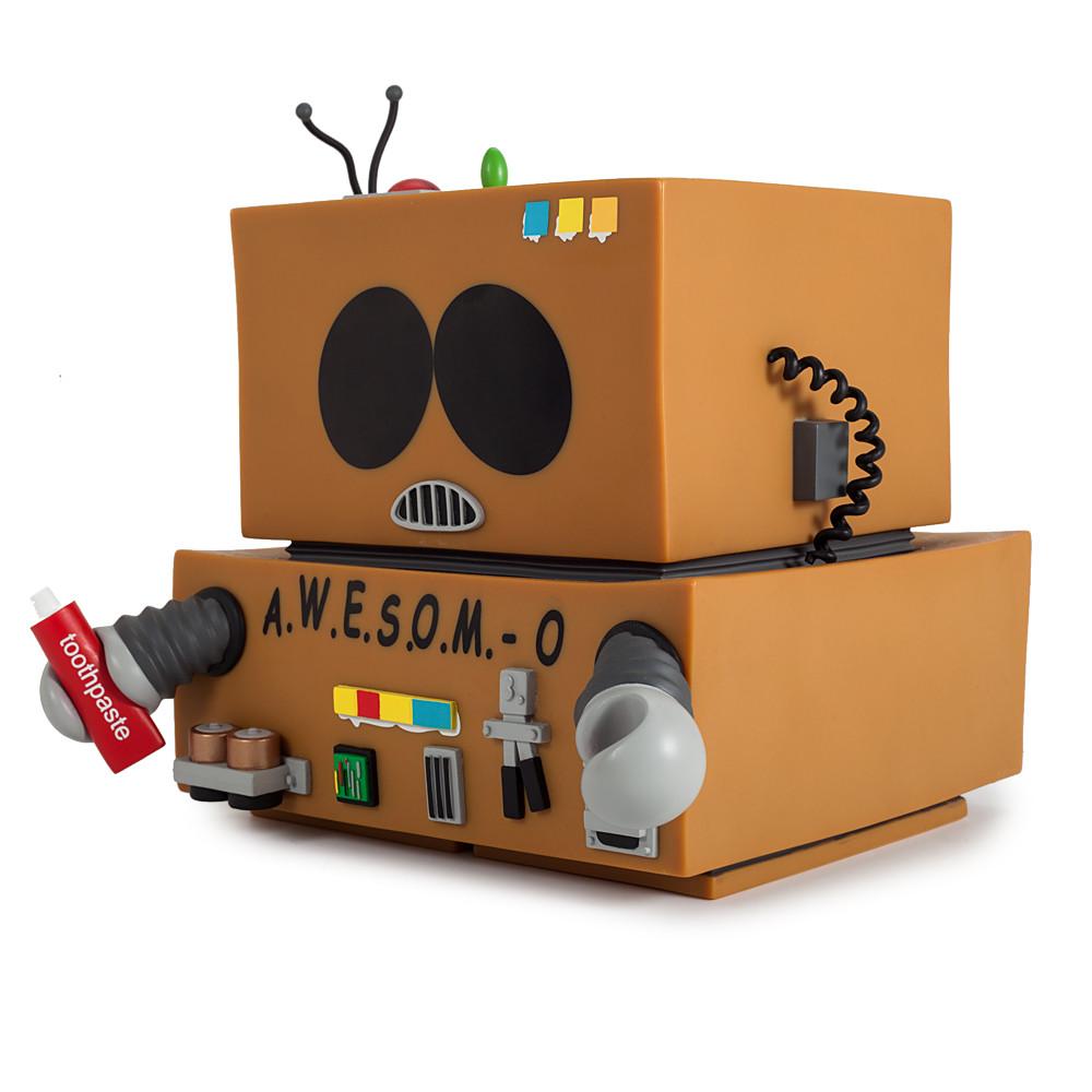 South Park AWESOMO Cartman vinyl toy figure by Kidrobot, featuring Cartman in designer style, displayed on a plain background.