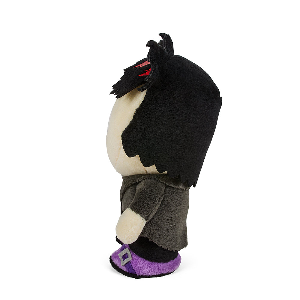 South Park Goth Kid Pete 8-inch Phunny Plush by Kidrobot, soft plush toy featuring dark goth style and detailed character design.