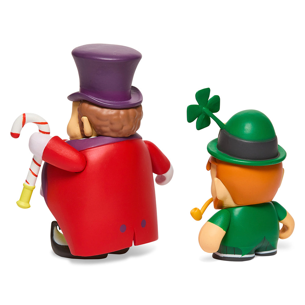 South Park Imaginationland Mayor and Leprechaun 3-inch vinyl mini figures, detailed collectible 2-pack from the South Park series.