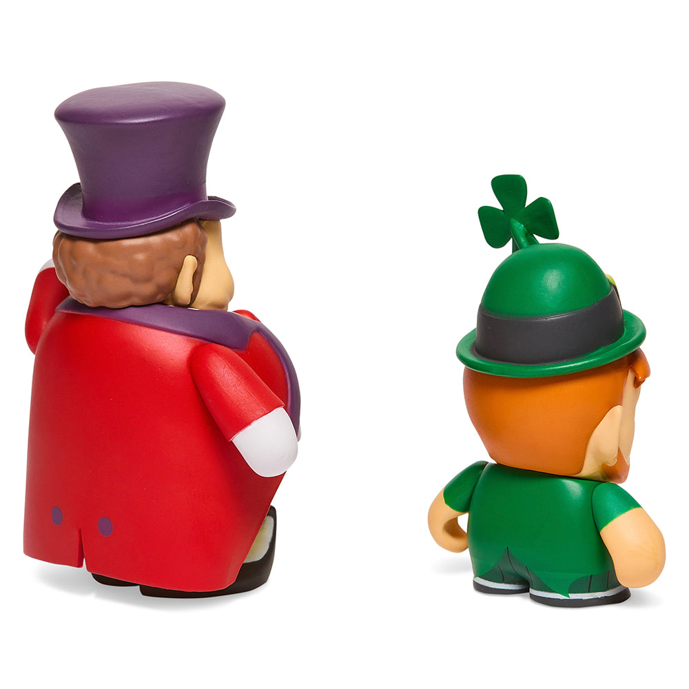 South Park Imaginationland Mayor and Leprechaun 3-inch vinyl figures, mini collectible figures from the South Park 2-pack set.