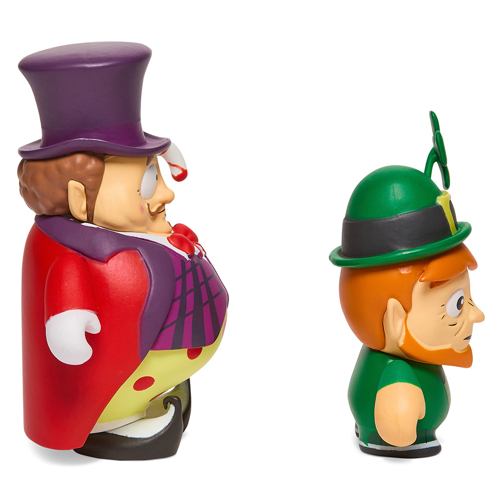 South Park Imaginationland Mayor and Leprechaun 3-inch vinyl figures, mini collectible figures in a 2-pack.