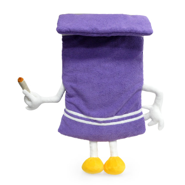 South Park Stoned Towelie plush toy, 24-inch real towel featuring Towelie character from South Park by Kidrobot.
