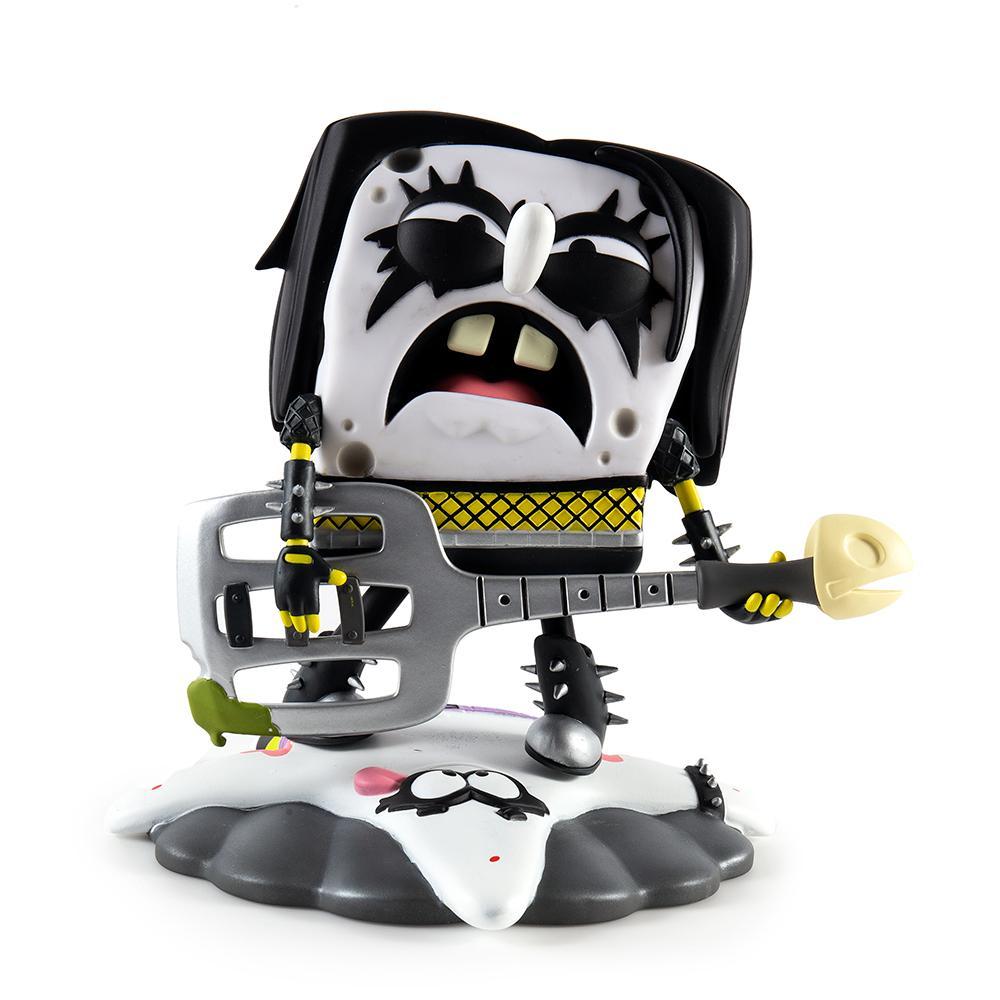 SpongeBob RockPants vinyl art toy figure by Kidrobot, featuring black vinyl with detailed SpongeBob SquarePants design.