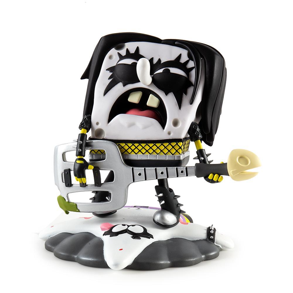SpongeBob RockPants vinyl art toy figure by Kidrobot featuring SpongeBob SquarePants with a black vinyl finish.