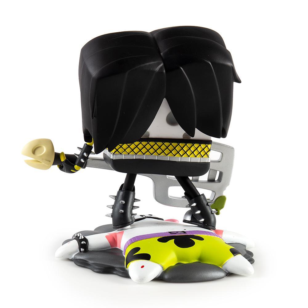 SpongeBob RockPants vinyl art toy figure by Kidrobot featuring SpongeBob SquarePants with black vinyl finish and detailed design.