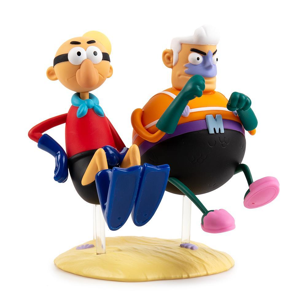 Nickelodeon SpongeBob SquarePants Mermaid Man and Barnacle Boy art figure by Kidrobot, featuring detailed vinyl characters.