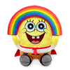 Rainbow-colored SpongeBob SquarePants 16-inch HugMe vibrating plush toy with a soft, cuddly texture and expressive cartoon face.