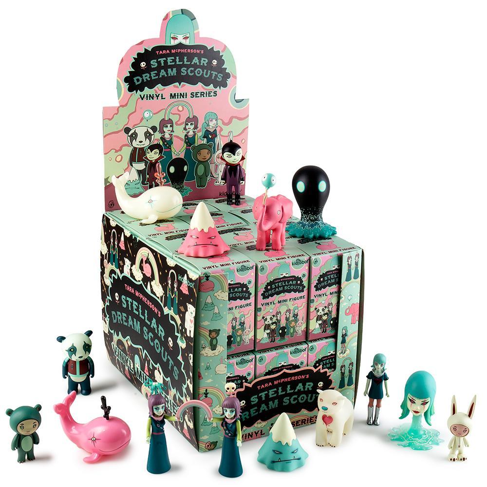 Mini vinyl figure from Tara McPherson's Stellar Dream Scouts series, featuring a stylized, collectible art character in a blind box.