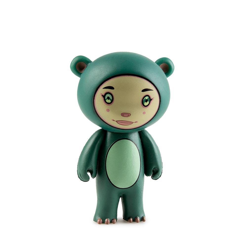 Mini vinyl art figure from Tara McPherson's Stellar Dream Scouts series, featuring a colorful, whimsical design on a boxed blind package.