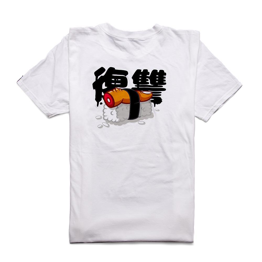 Fakir Tako's Revenge graphic T-shirt for kids, 100% cotton, featuring bold design, exclusive Kidrobot.com apparel.