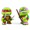 Teenage Mutant Ninja Turtles Raphael and Donatello 3-inch vinyl figures in a 2-pack, featuring detailed character designs.