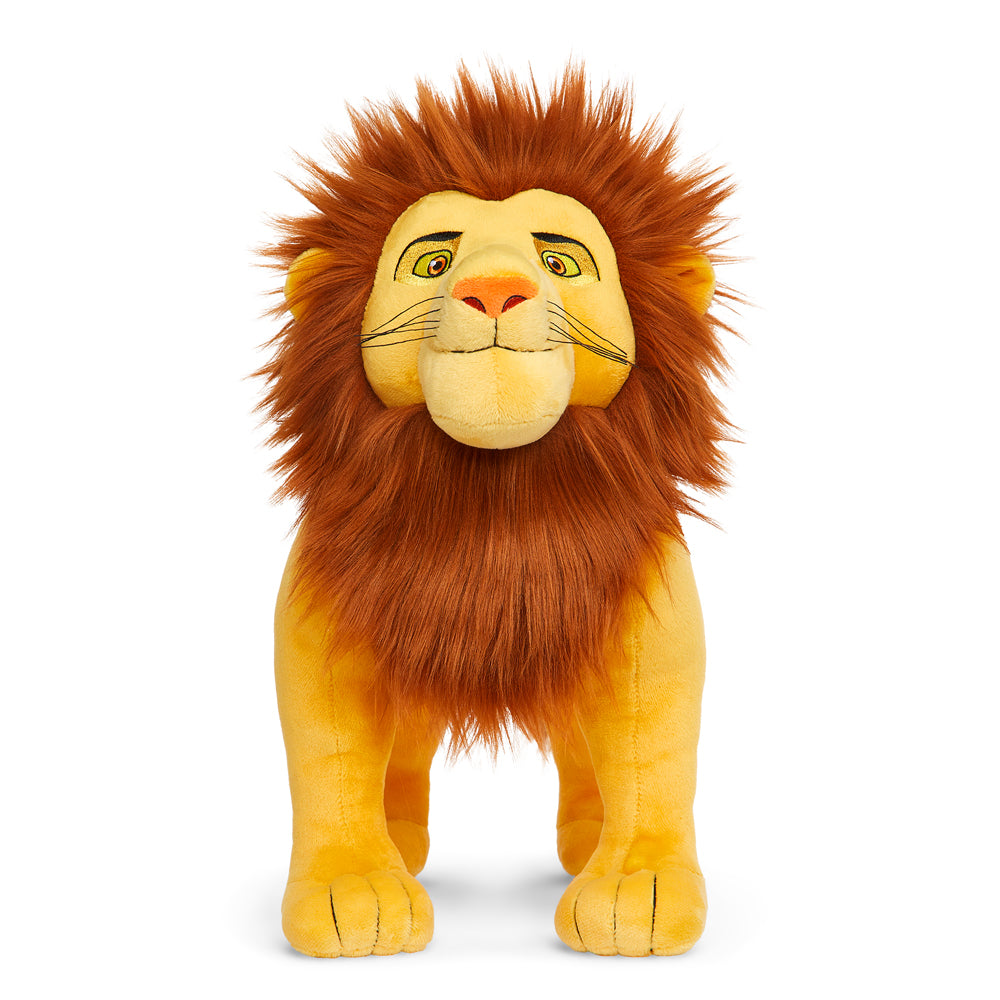 Disney The Lion King Simba 13-inch plush toy by Kidrobot featuring a soft, detailed Simba character from the classic animated film.