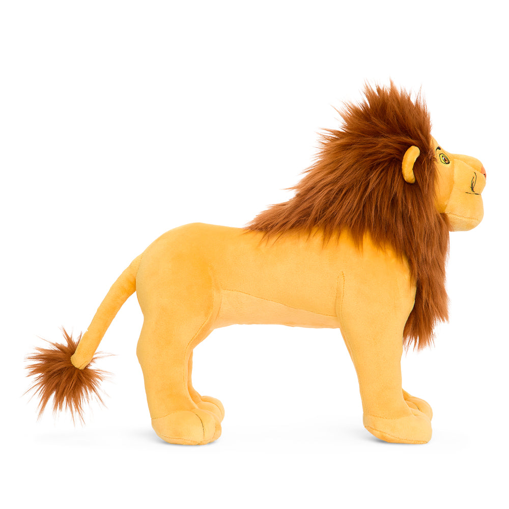 Disney The Lion King adult Simba 13-inch plush by Kidrobot, soft and cuddly Simba character toy.