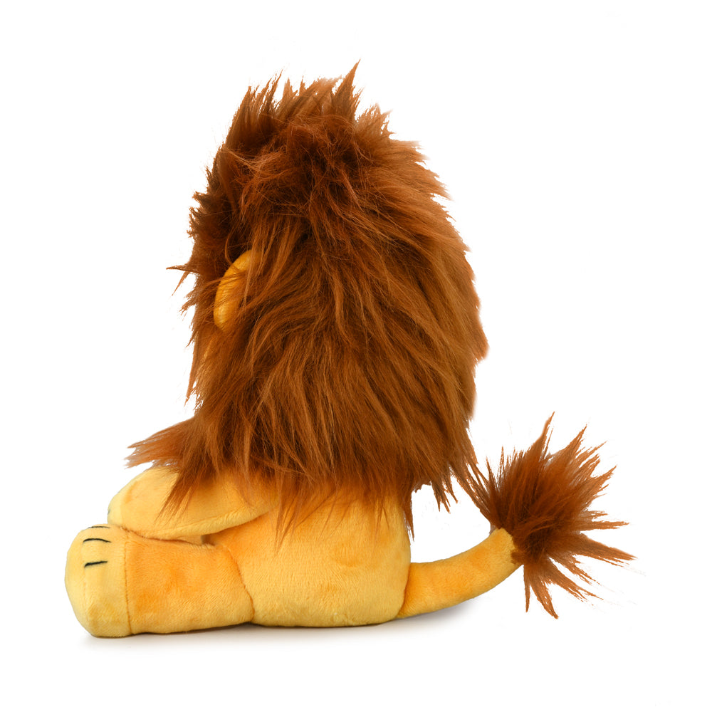 Disney Lion King Simba 8-inch Phunny Plush by Kidrobot featuring soft fabric and detailed lion character design.