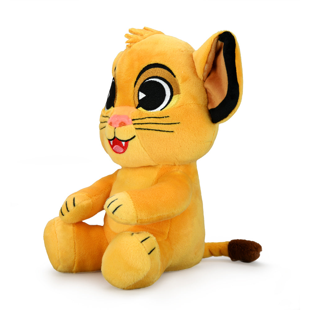 Disney The Lion King Young Simba 8-inch Phunny plush by Kidrobot, soft plush toy featuring Simba from The Lion King.