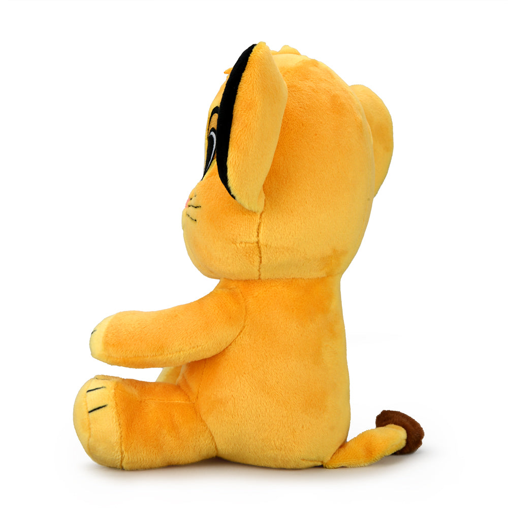 Disney The Lion King Young Simba 8-inch Phunny plush by Kidrobot, soft and cuddly stuffed animal featuring Simba's youthful appearance.