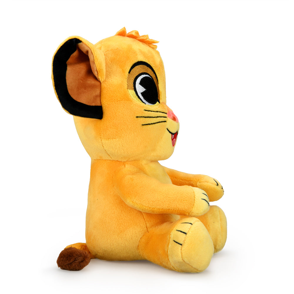 Disney The Lion King Young Simba 8-inch Phunny Plush by Kidrobot, soft stuffed toy featuring Simba's youthful lion appearance.
