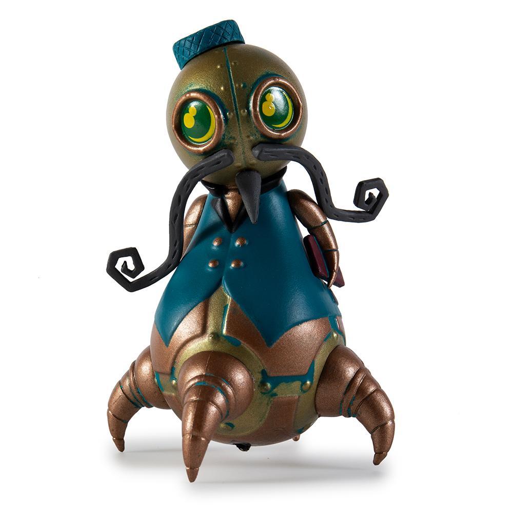 Mini art figure from The Mechtorians series by Doktor A, vinyl collectible figure in a blind box, detailed and stylized design.