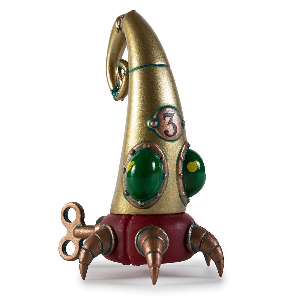 Mini Mechtorians art figure by Doktor A, vinyl collectible toy in a blind box, featuring detailed design and unique character details.